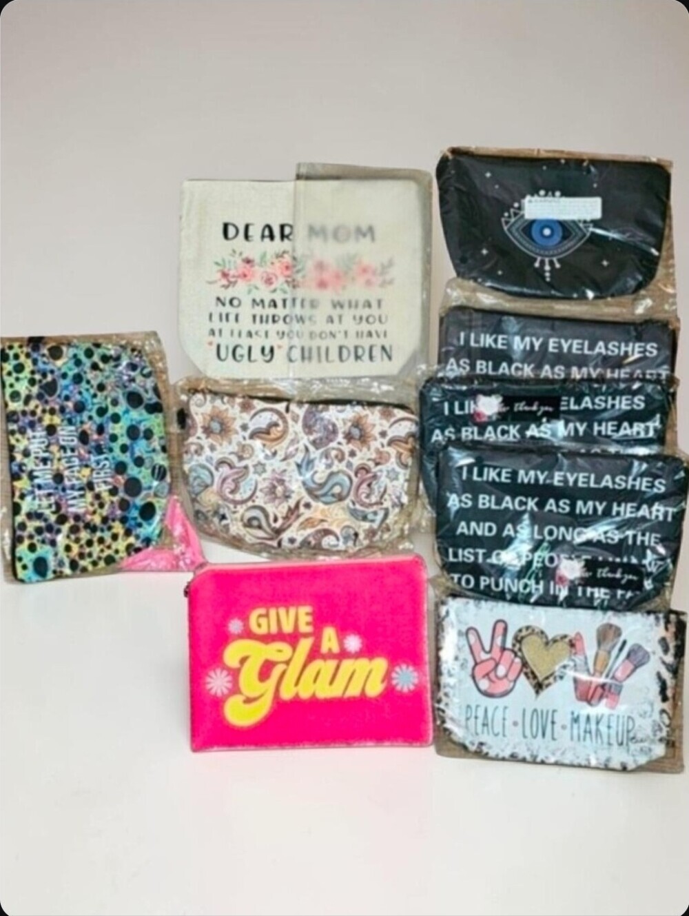 BUNDLE OF NINE BRAND NEW CARRY-ALL POUCHES \ RESELLERS LOT